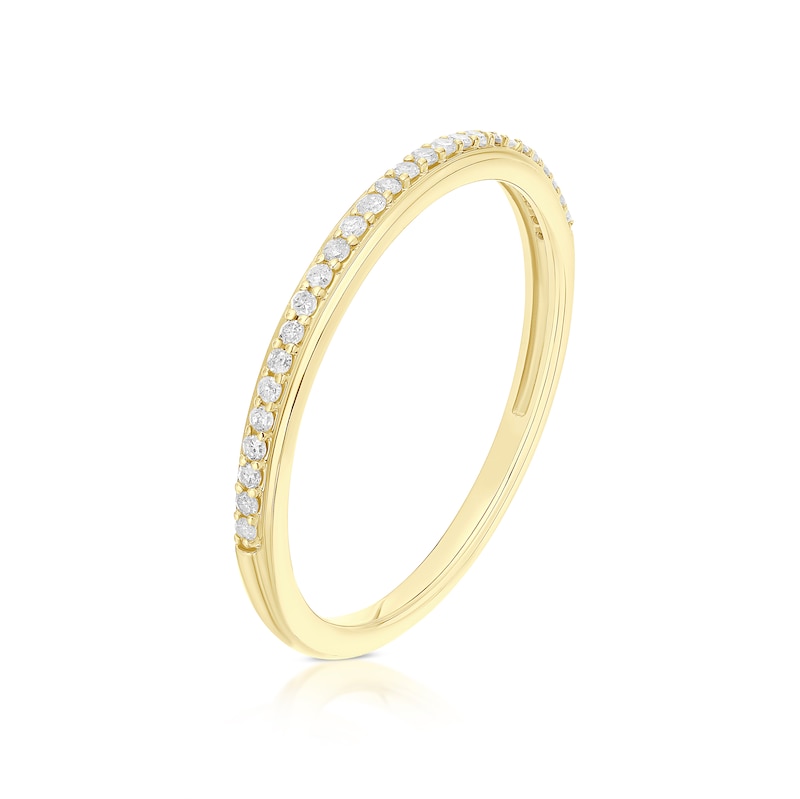 Main Image 2 of Perfect Fit 9ct Yellow Gold 0.10ct Diamond Ring