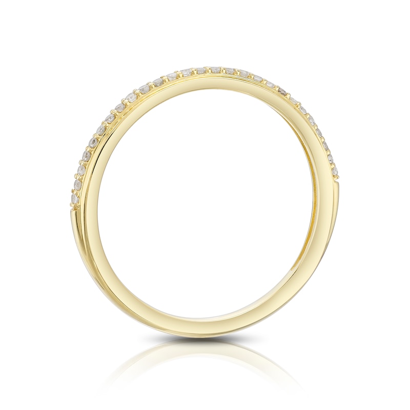 Main Image 3 of Perfect Fit 9ct Yellow Gold 0.10ct Diamond Ring