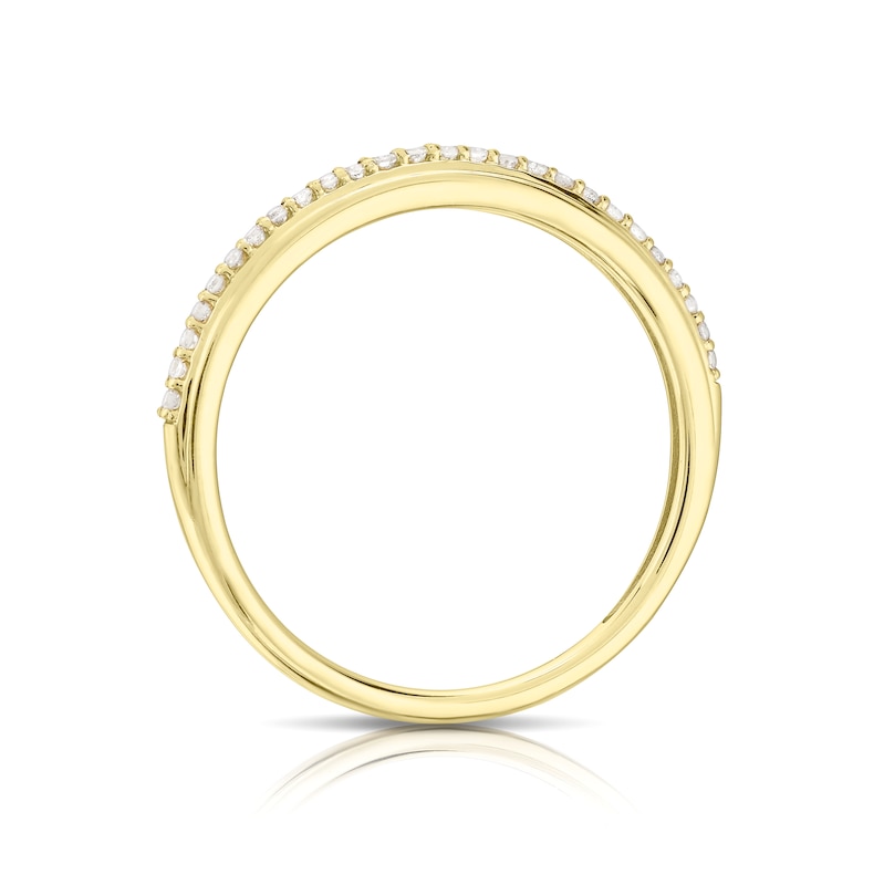 Main Image 3 of Perfect Fit 9ct Yellow Gold 0.10ct Diamond Ring