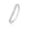 Thumbnail Image 2 of Perfect Fit Sterling Silver with Platinum Plating Eternity 0.14ct Diamond Ring