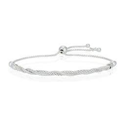 Sterling Silver Twisted Adjustable Bracelet