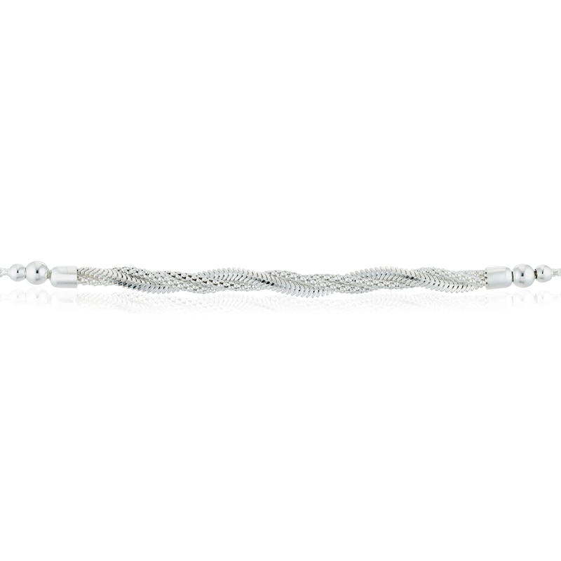 Main Image 2 of Sterling Silver Twisted Adjustable Bracelet