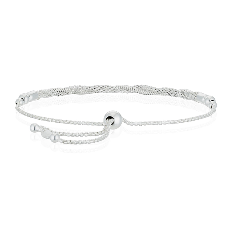 Main Image 3 of Sterling Silver Twisted Adjustable Bracelet