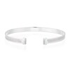 Thumbnail Image 3 of Sterling Silver Herringbone Open Bangle
