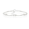 Thumbnail Image 1 of Sterling Silver Double Strand Infinity Bracelet
