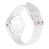 Thumbnail Image 4 of Ice Glam Rose Gold Tone & White Silicone Strap Watch