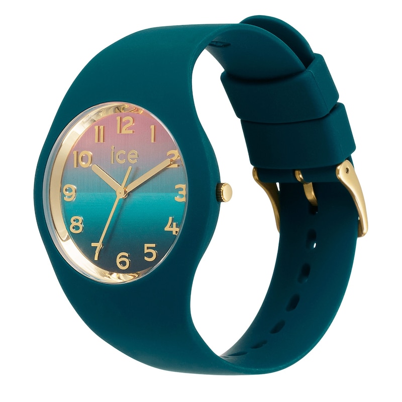 Main Image 2 of Ice Horizon Verdigris Medium Silicone Strap Watch