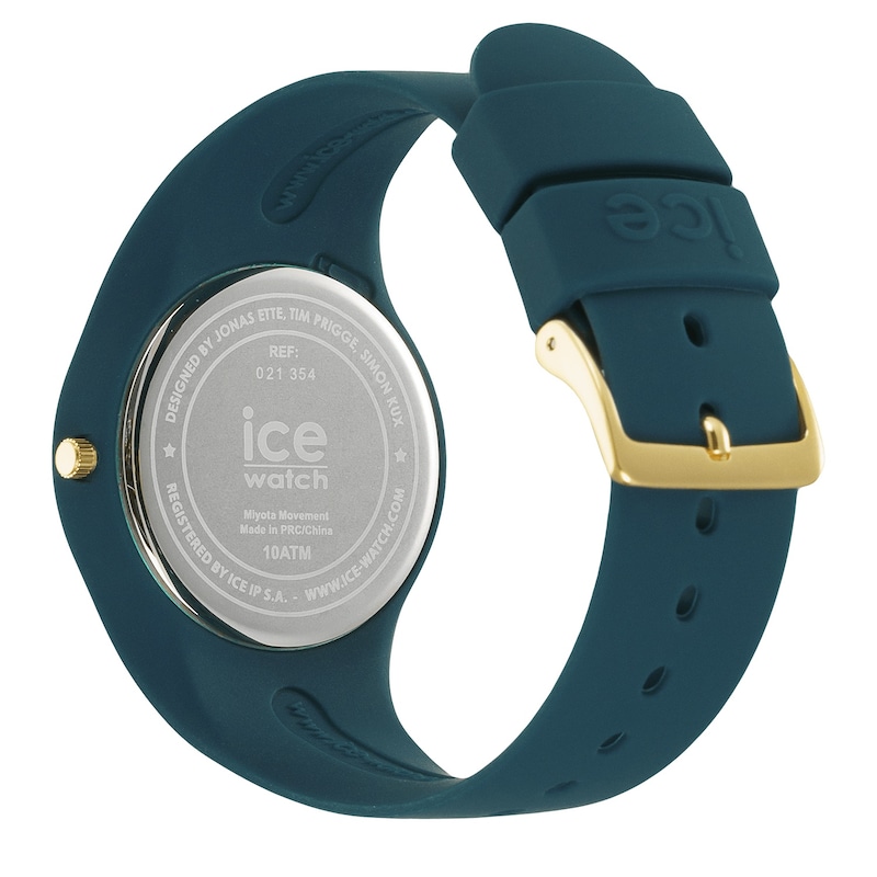 Main Image 4 of Ice Horizon Verdigris Medium Silicone Strap Watch