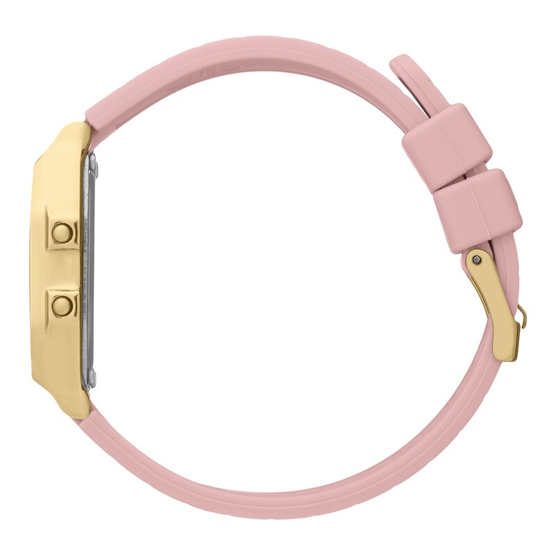 Main Image 3 of Ice Digit Retro Blush Pink Silicone Strap Watch