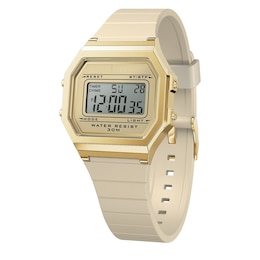 Ice Digit Retro Almond Skin Silicone Strap Watch