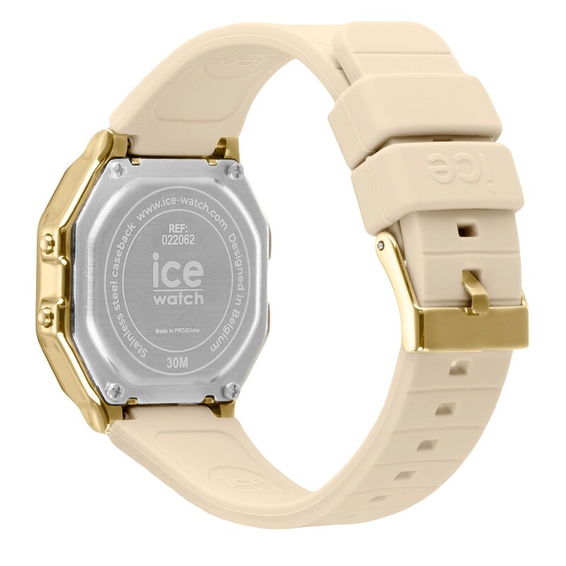Main Image 4 of Ice Digit Retro Almond Skin Silicone Strap Watch