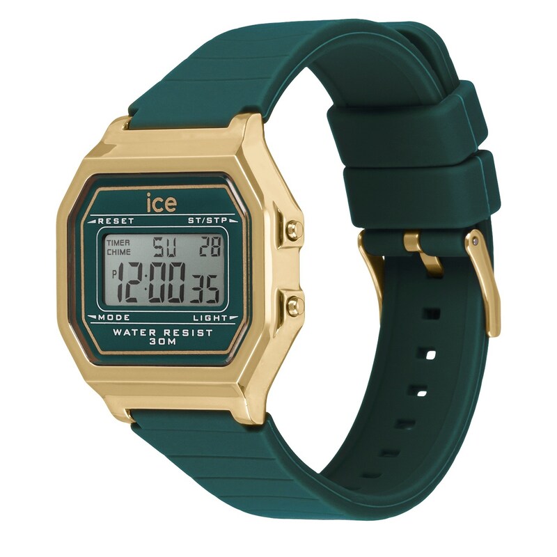 Main Image 2 of Ice Digit Retro Turquoise Blue Silicone Strap Watch