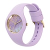 Thumbnail Image 2 of Ice Glitter Lilac Cosmic Glitter Dial & Lilac Silicone Strap Watch