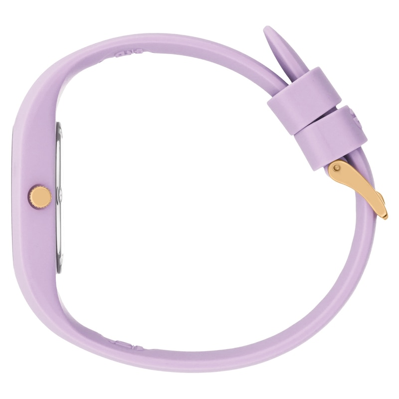 Main Image 3 of Ice Glitter Lilac Cosmic Glitter Dial & Lilac Silicone Strap Watch