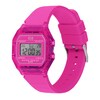 Thumbnail Image 2 of Ice Digit Retro Neon Pink Silicone Strap Watch