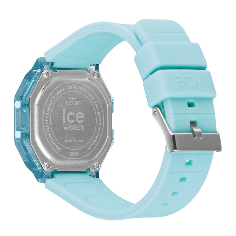 Main Image 4 of Ice Digit Retro Sky Blue Silicone Strap Watch
