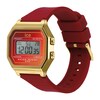 Thumbnail Image 3 of Ice Digit Retro Ruby Ember Small Silicone Strap Watch