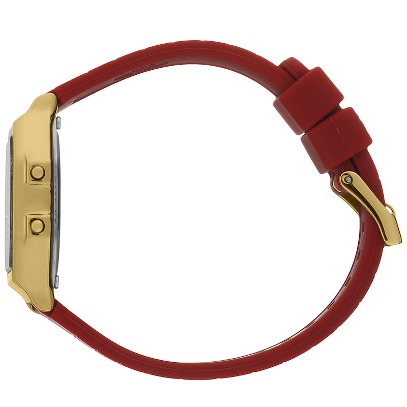 Main Image 4 of Ice Digit Retro Ruby Ember Small Silicone Strap Watch