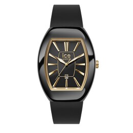 Ice Boliday Dome Black Dial & Black Silicone Strap Watch