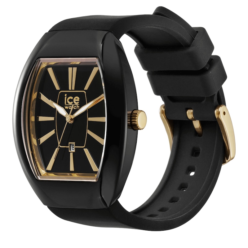 Main Image 2 of Ice Boliday Dome Black Dial & Black Silicone Strap Watch