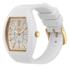 Thumbnail Image 2 of Ice Boliday Dome Glitter Dial & White Silicone Strap Watch