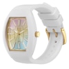Thumbnail Image 2 of Ice Boliday Dome Rainbow Dial & White Silicone Strap Watch