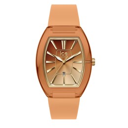 Ice Boliday Dome Ombré Peach Dial & Silicone Strap Watch