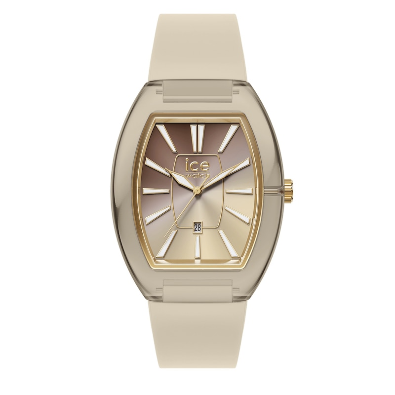Main Image 1 of Ice Boliday Dome Ombré Almond Dial & Silicone Strap Watch