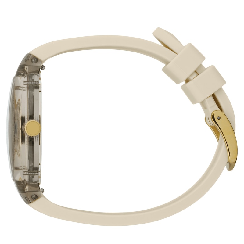 Main Image 3 of Ice Boliday Dome Ombré Almond Dial & Silicone Strap Watch