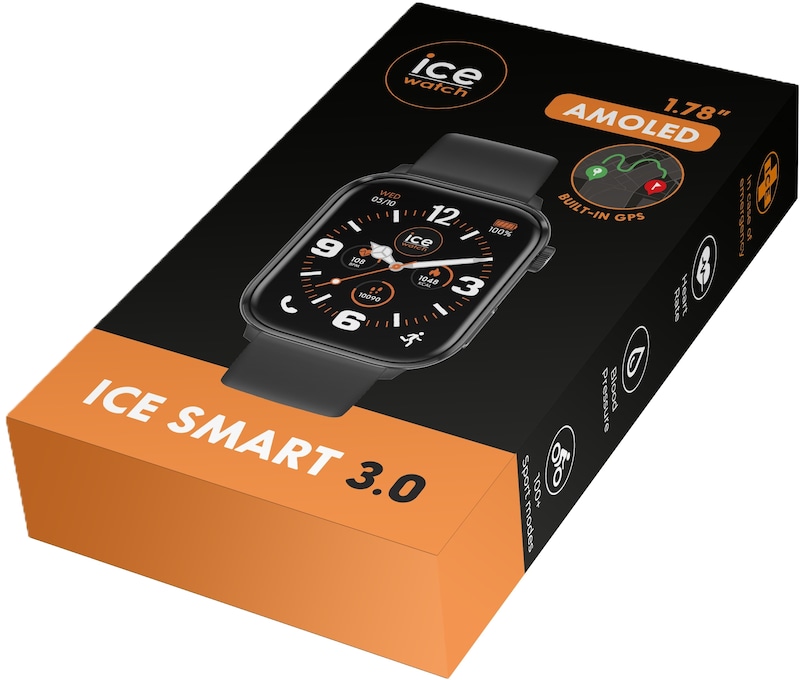 Main Image 4 of Ice Smart 3.0 Black 1.78" Amoled Dial & Silicone Strap Smarwatch