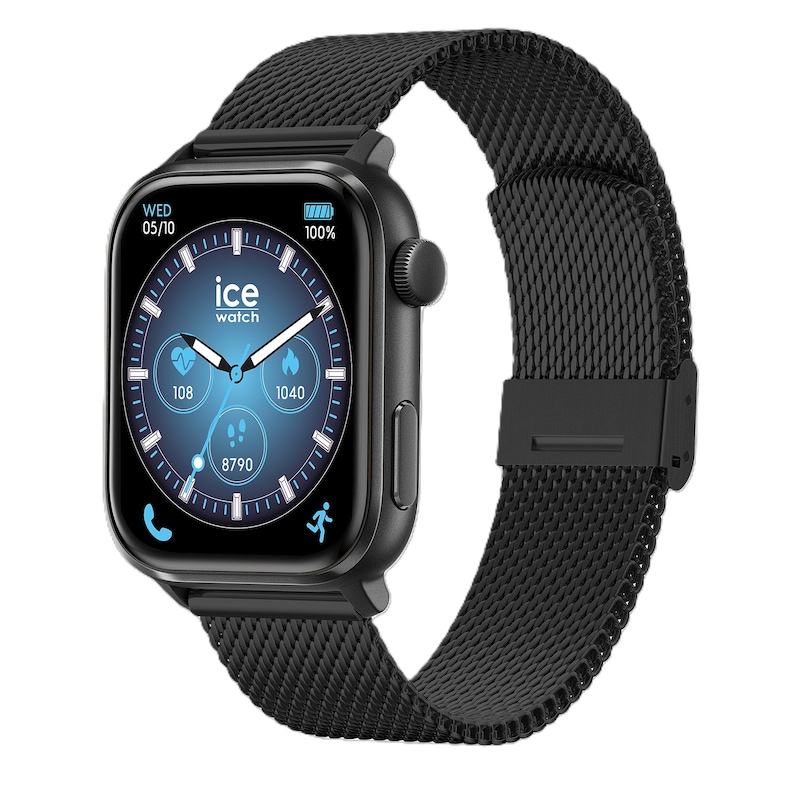 Main Image 2 of Ice Smart 3.0 Black 1.78" Amoled Milanese Mesh Strap Smartwatch