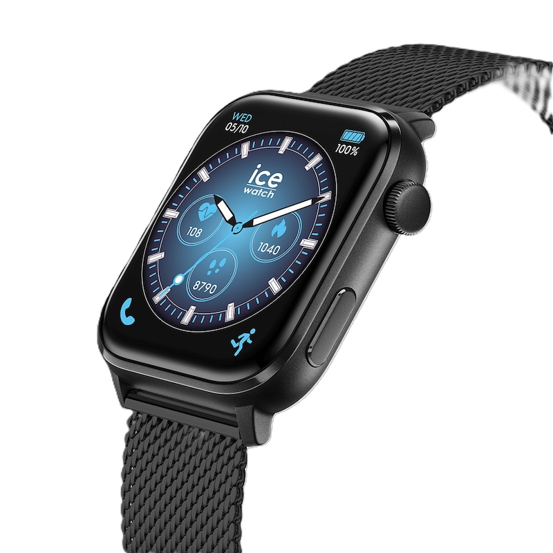 Main Image 3 of Ice Smart 3.0 Black 1.78" Amoled Milanese Mesh Strap Smartwatch