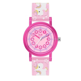 Ice Learning Pink Unicorn XS 28mm Nylon Strap Watch