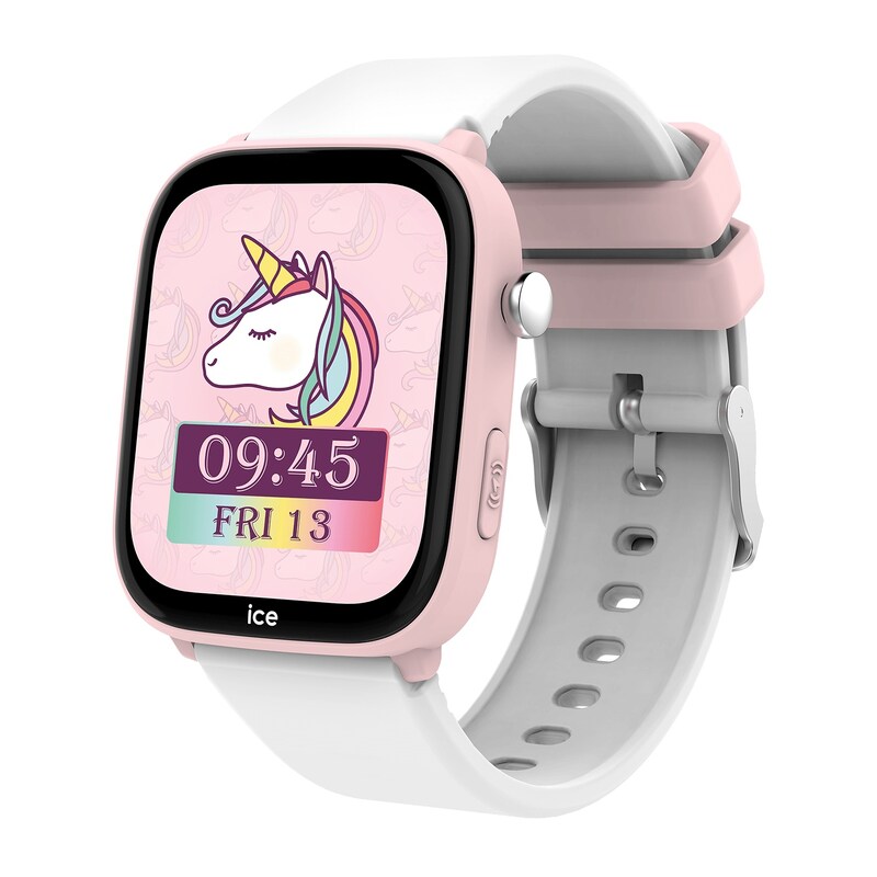 Main Image 2 of Ice Smart Junior 3.0 Find My Pink White 1.75" Silicone Strap Watch