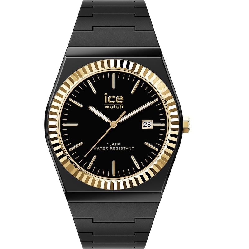Main Image 1 of Ice Power Pw1 Black Gold 36mm Silicone Strap Watch