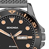 Thumbnail Image 1 of Sekonda Men’s Balearic Black Dial Gunmetal Stainless Steel Milanese Bracelet Watch