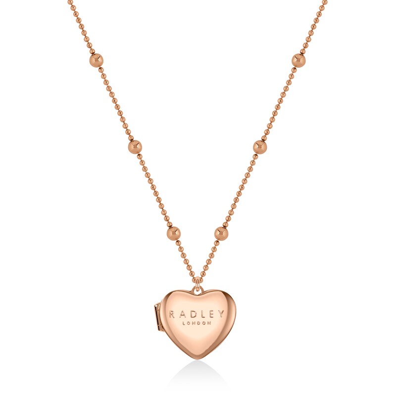 Radley Hello Love Rose Gold Tone Heart Locket