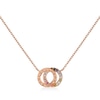 Thumbnail Image 1 of Radley Rose Gold Tone Double Loop Pendant