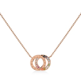 Radley Rose Gold Tone Double Loop Pendant