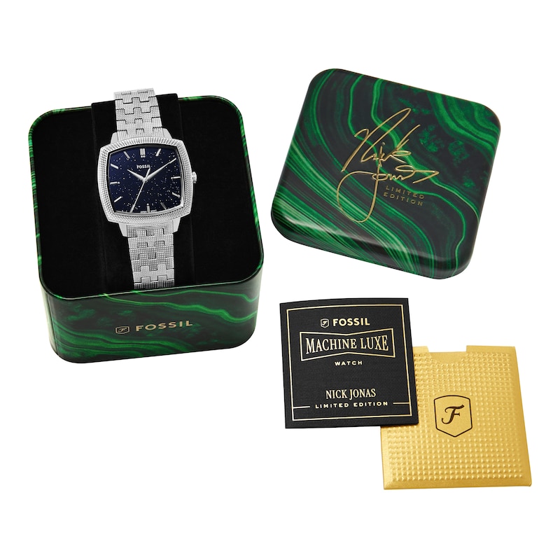 Main Image 9 of Nick Jonas x Fossil Machine Luxe Aventurine Stainless Steel Watch