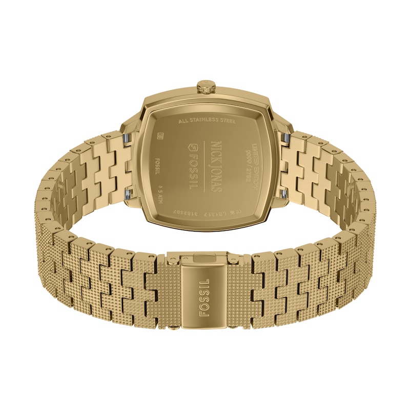 Main Image 5 of Nick Jonas x Fossil Machine Luxe Malachite Dial & Gold-Tone Stainless Steel Watch