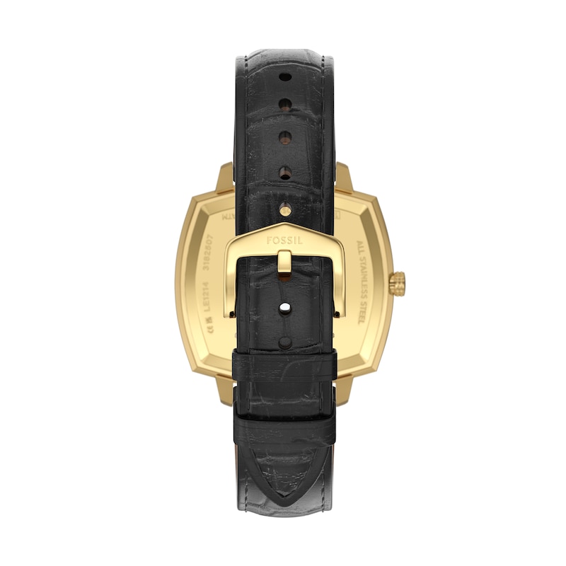 Main Image 6 of Nick Jonas x Fossil Machine Luxe Black Croco Leather Strap Watch