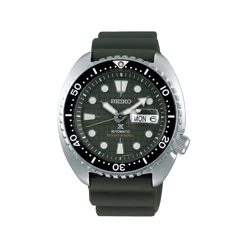 Main Image 1 of Seiko Prospex King Turtle Men's Green Silicone Strap Watch