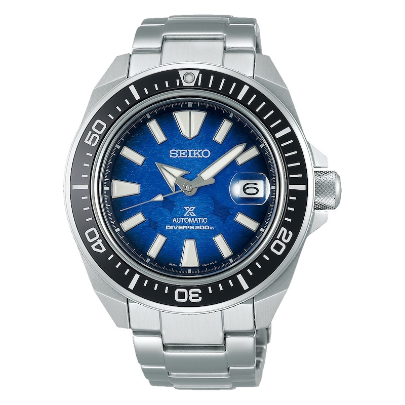 Seiko Prospex Divers Save The Ocean Blue Dial Stainless Steel Watch