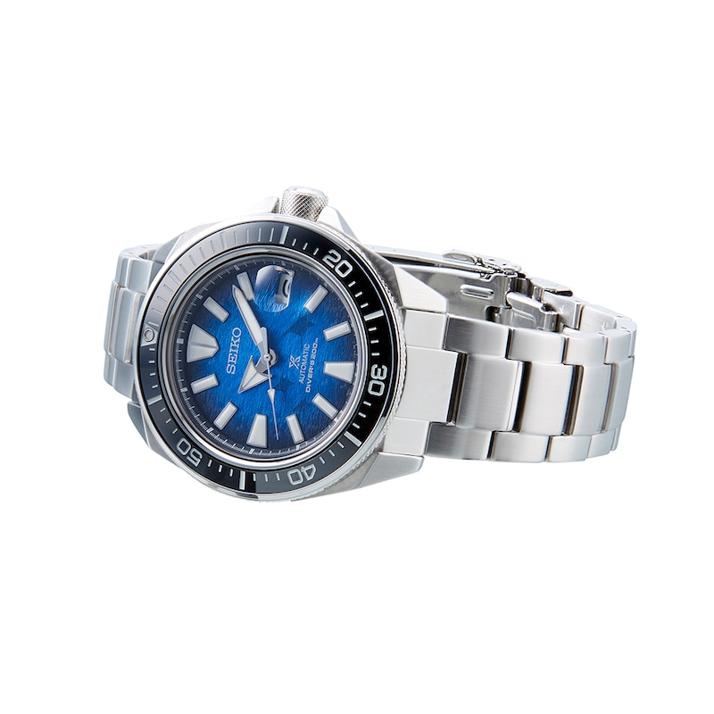 Seiko Prospex Divers Save The Ocean Blue Dial Stainless Steel Watch