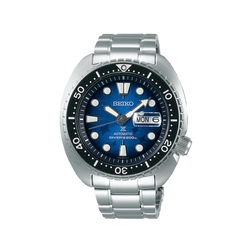Seiko Prospex Divers Save The Ocean Black Bezel Stainless Steel Watch