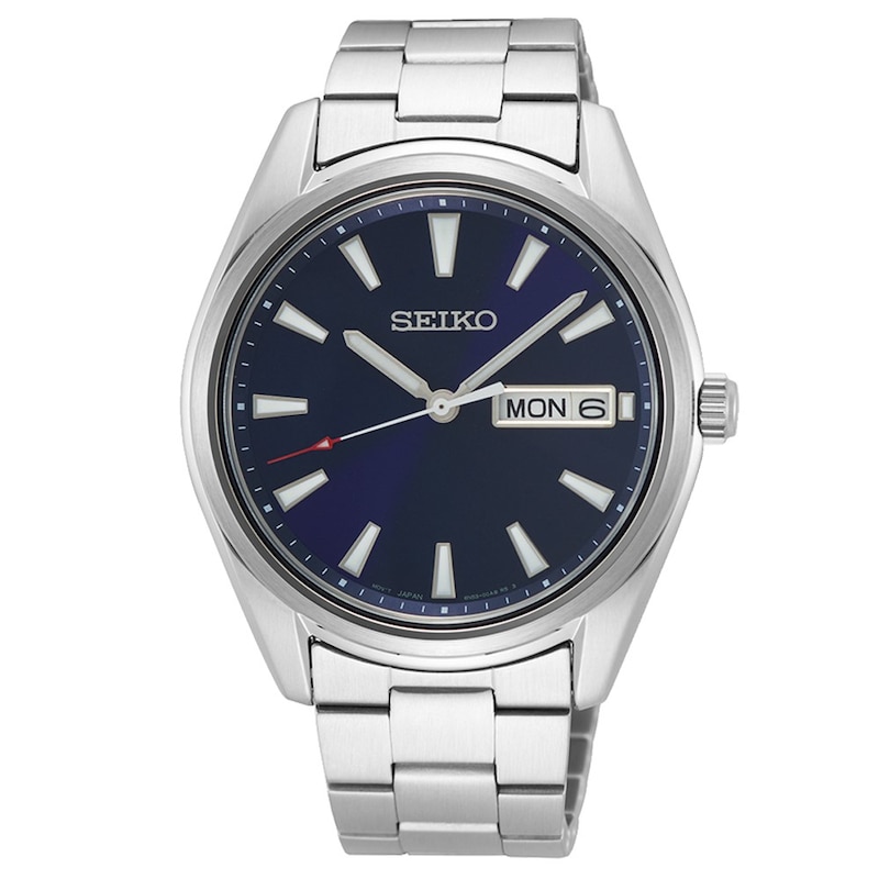 Seiko Essential Time Mens Stainless Steel Bracelet Watch