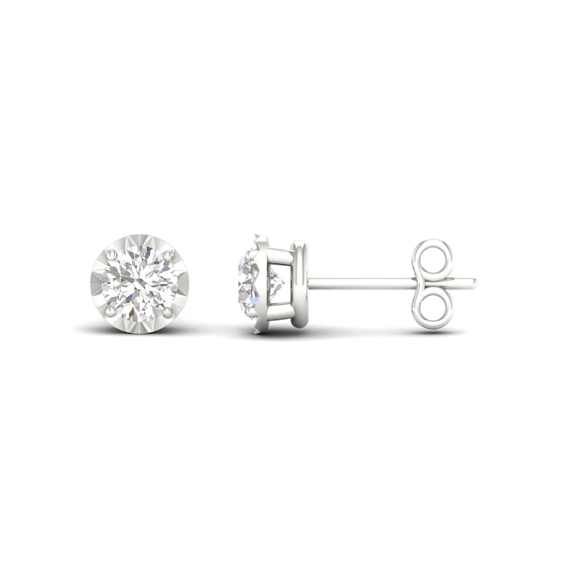 Main Image 1 of 9ct White Gold 0.15ct Diamond Stud Earrings