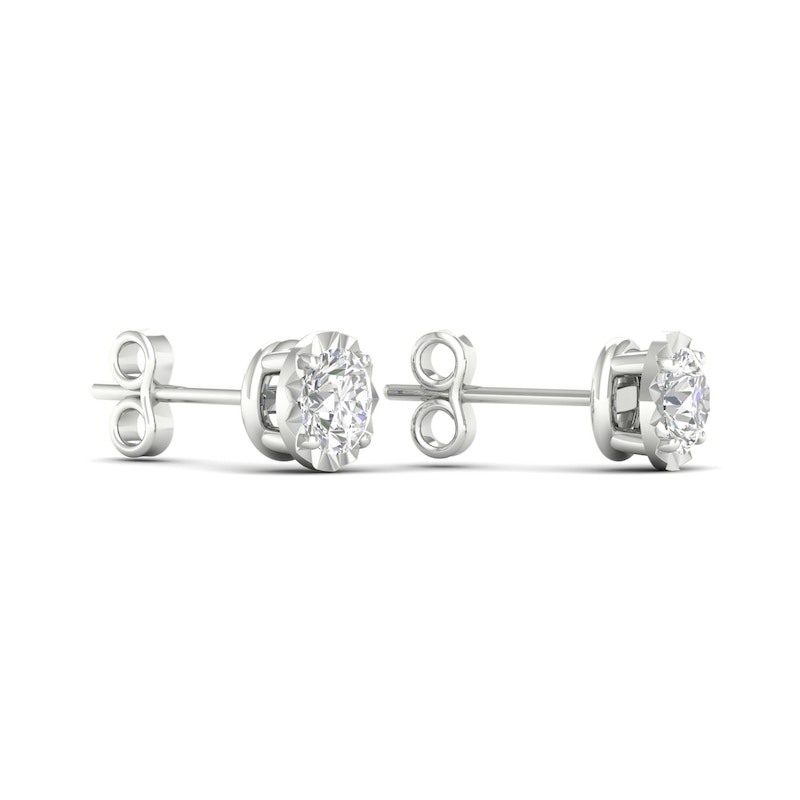 Main Image 2 of 9ct White Gold 0.15ct Diamond Stud Earrings
