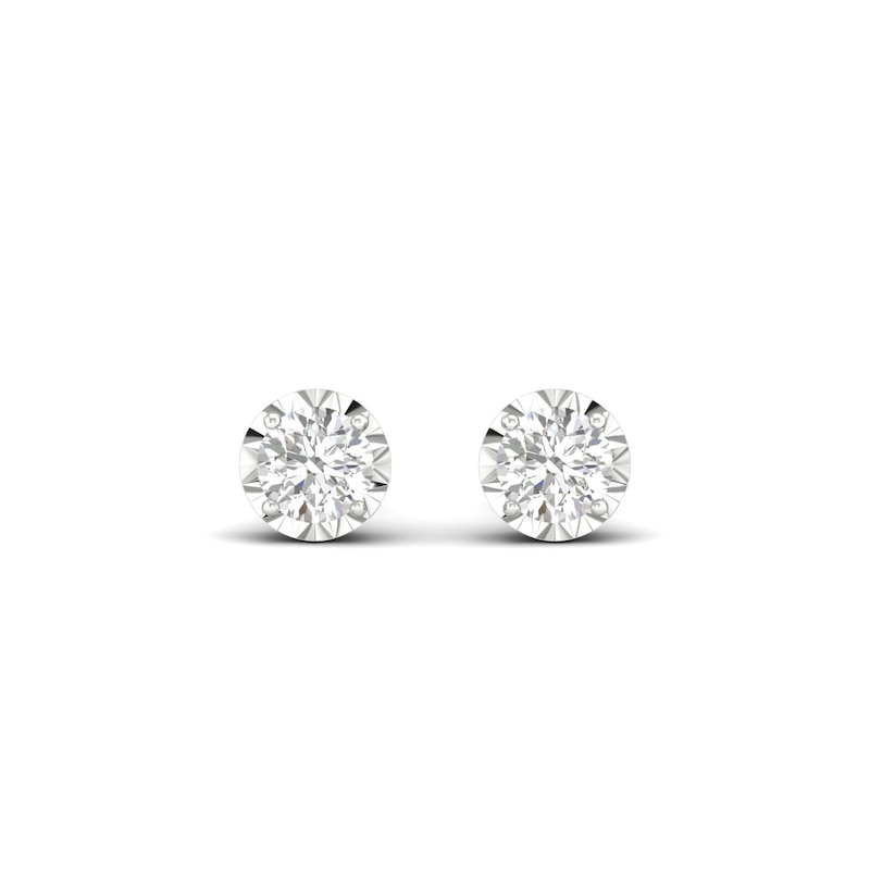 Main Image 3 of 9ct White Gold 0.15ct Diamond Stud Earrings